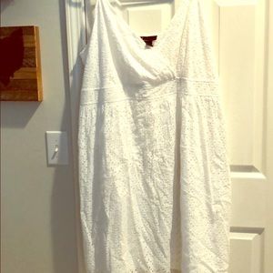 Lane Bryant-NWOT White Eyelet Dress